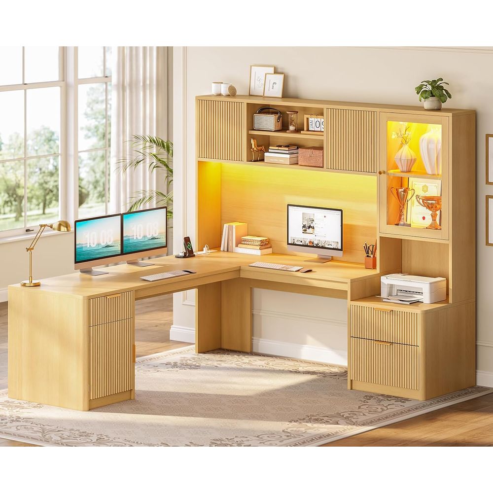 Home Office L Shaped Desk - 67 x 65 L-Shaped Desk with