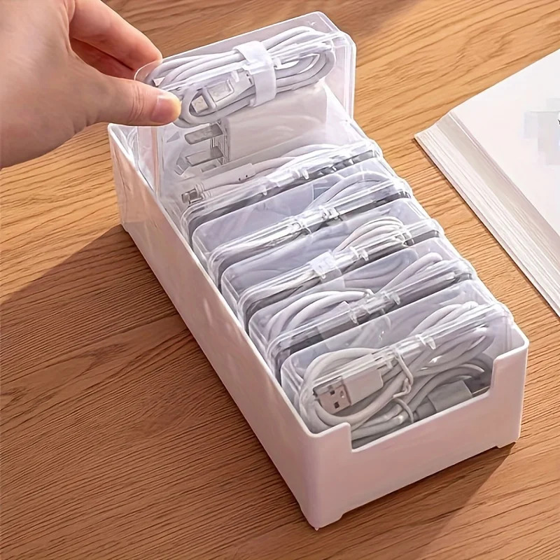 Data Cable Storage Box with 7  - огляд і ціна Cable Management Box