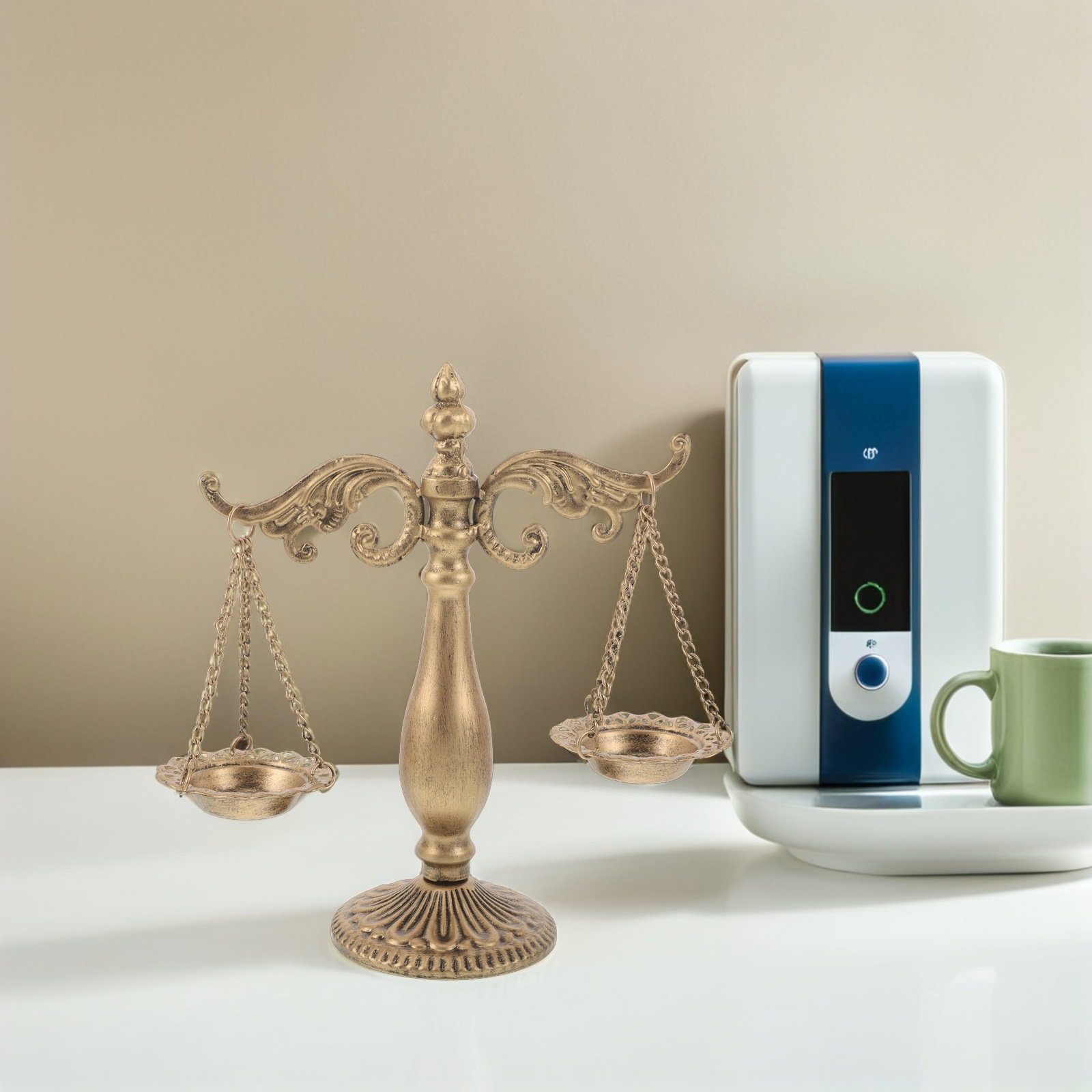 Retro Vintage Metal Libra Scal - огляд і ціна Home Office With Library