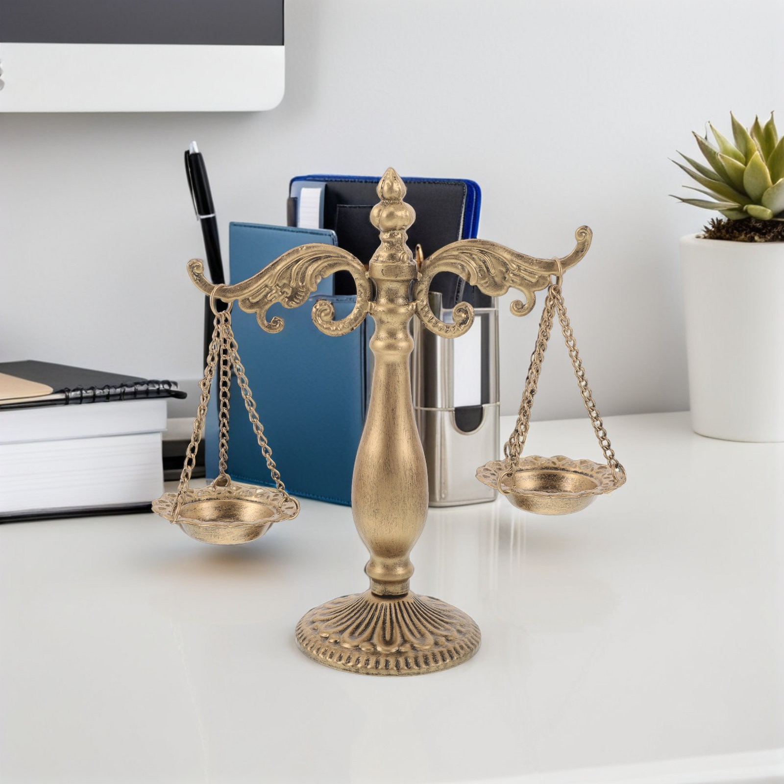 Retro Vintage Metal Libra Scal - огляд і ціна Home Office With Library