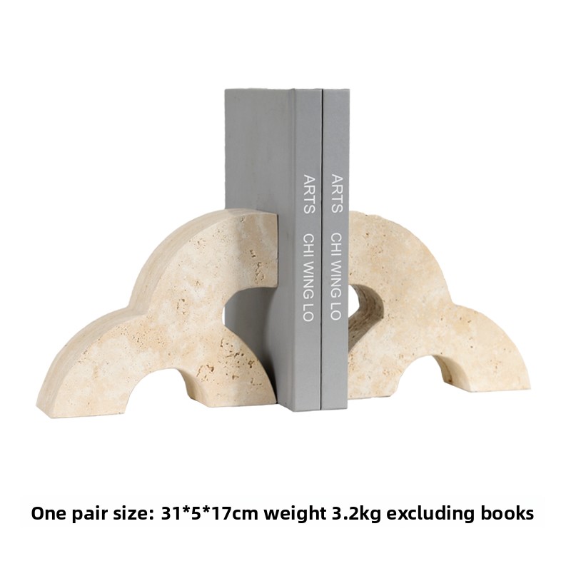 Modern Marble Bookends Heavy D - огляд і ціна Home Office With Library