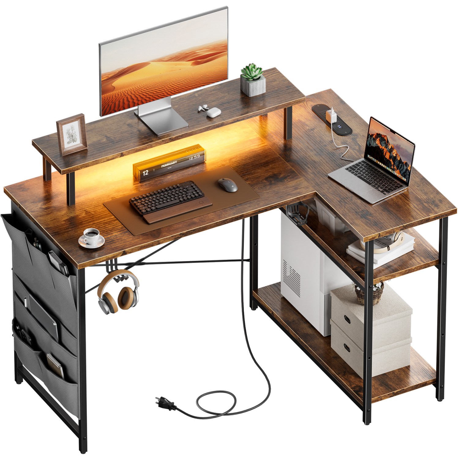 L-Shaped Computer Desk, Featur - огляд і ціна Home Office L Shaped Desk