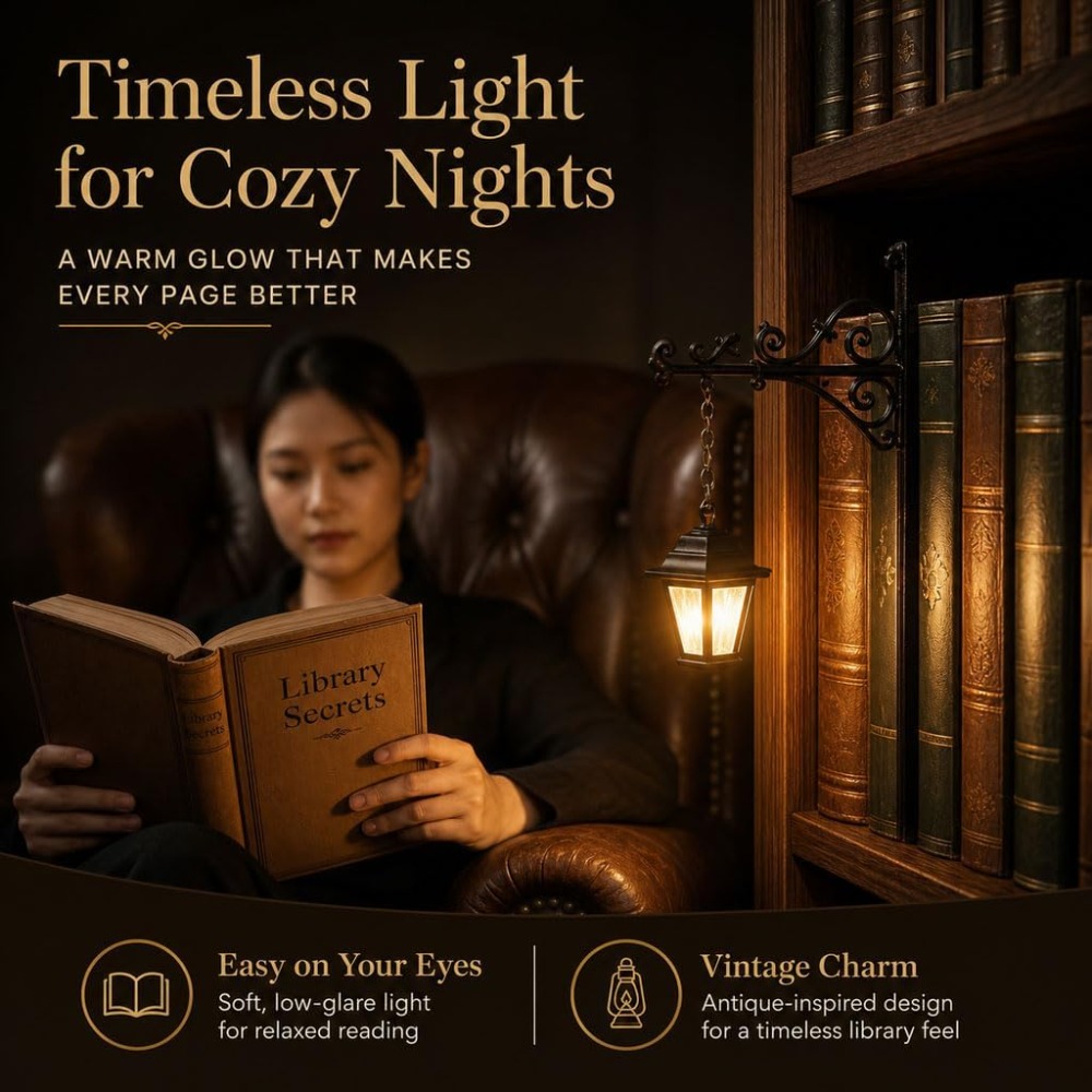 Mini Vintage Library Lantern B - огляд і ціна Home Office With Library
