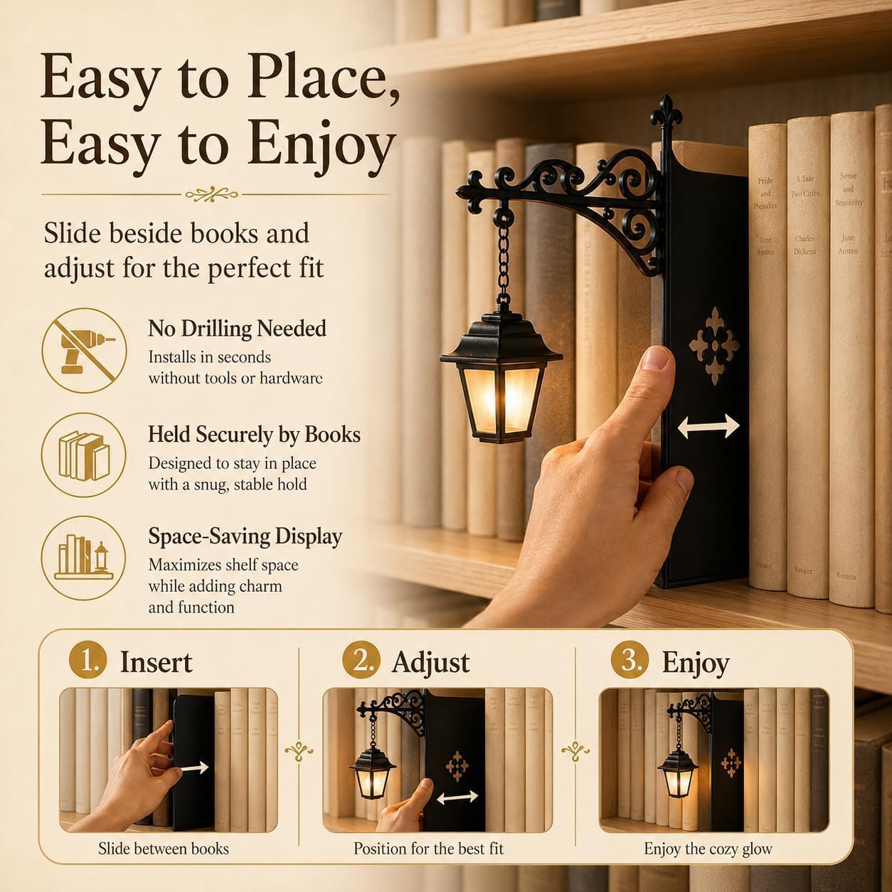 Mini Vintage Library Lantern B - огляд і ціна Home Office With Library