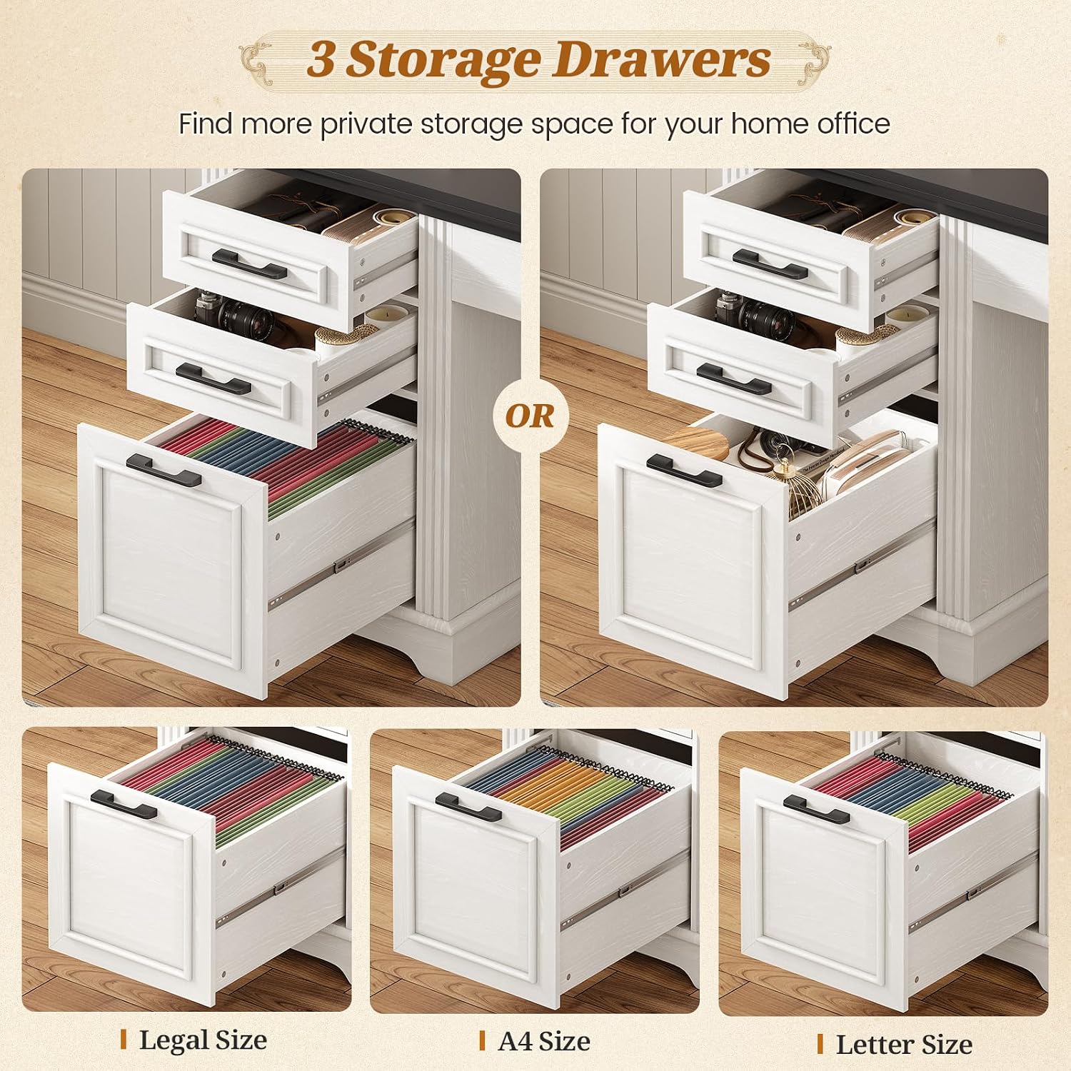 L Shaped Desk with Hutch & 3 D - огляд і ціна Home Office L Shaped Desk