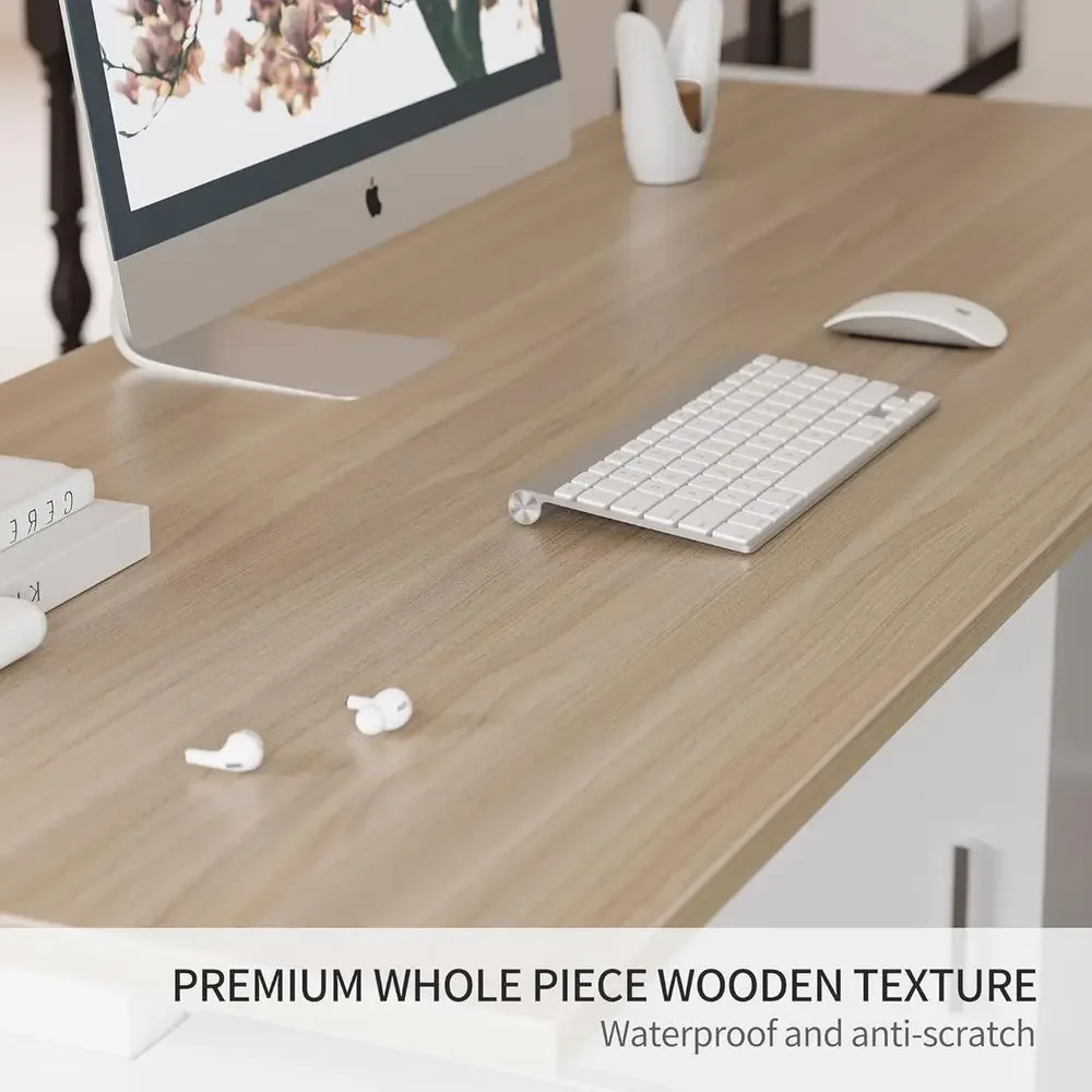 63 L-Shaped Standing Desk with - огляд і ціна Home Office L Shaped Desk