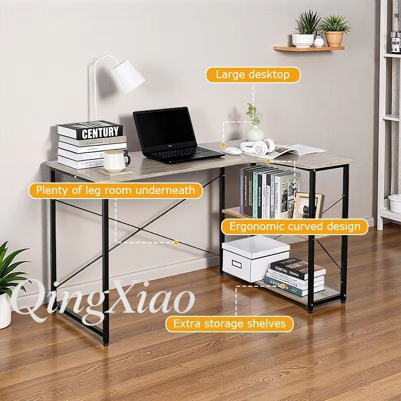 L Shaped Corner Desk With Book - огляд і ціна Home Office L Shaped Desk