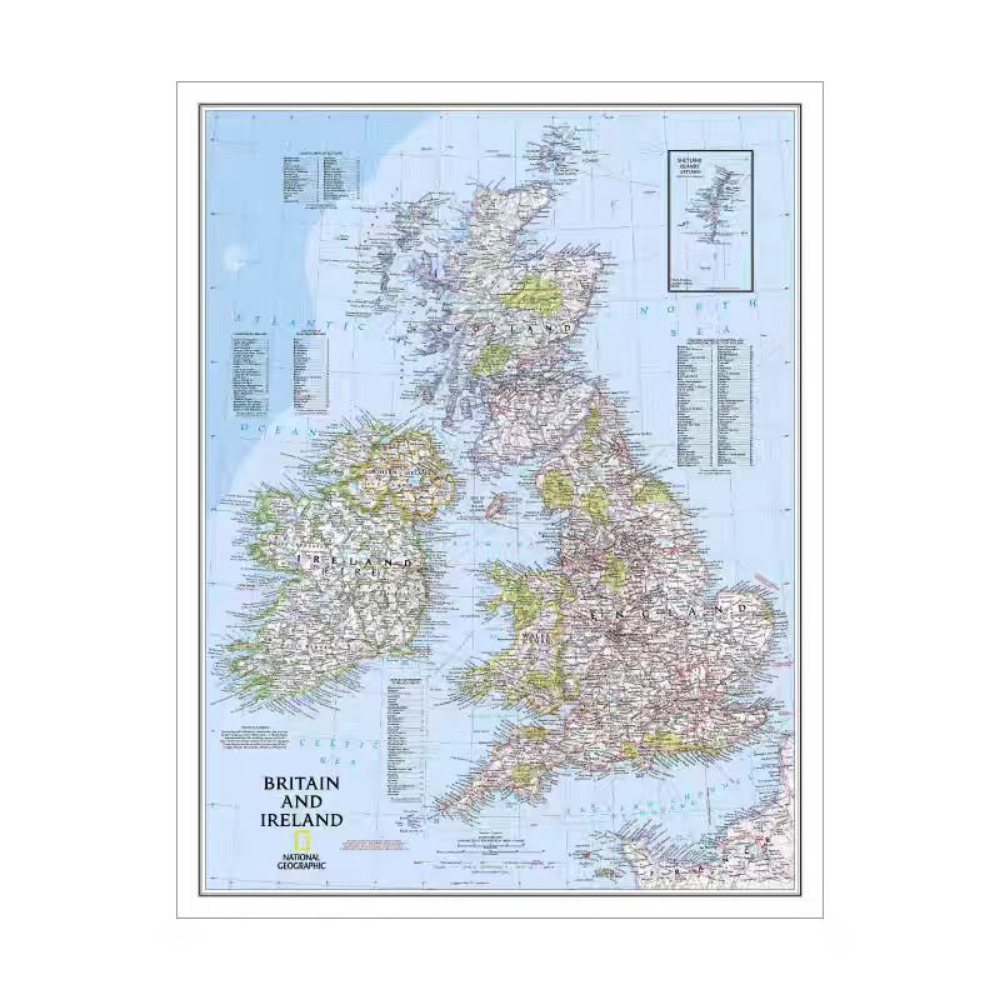 Vintage HD Britain Map Posters - огляд і ціна Home Office With Library